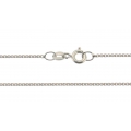 14Kt White Gold 8-sided Box Chain 019